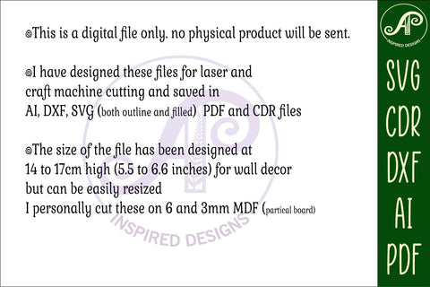 Woodland animals set 1 two layer laser cut outs SVG files SVG APInspireddesigns 