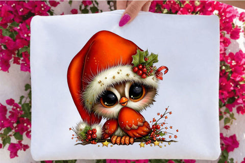 Woodland Christmas Animals Clipart Bundle. Sublimation SVGArt 