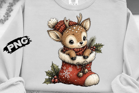 Woodland Christmas Animals Png, Holiday Christmas Png SVG DesignDestine 