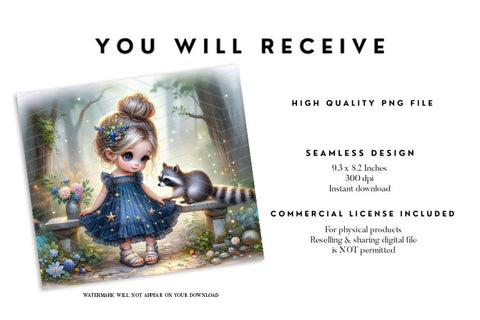 Woodland Raccoon Tumbler Wrap Sublimation Sublimation BijouBay 