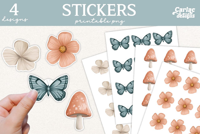 Woodlands Printable Stickers Sublimation Carla C Designs 