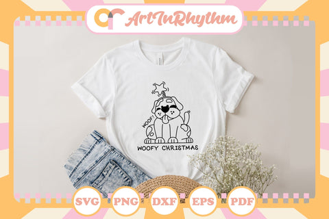 Woofy Christmas Svg, Christmas Svg, Merry Christmas Svg, Christmas Shirt Design, Dog Svg SVG Artinrhythm shop 