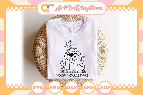 Woofy Christmas Svg, Christmas Svg, Merry Christmas Svg, Christmas Shirt Design, Dog Svg SVG Artinrhythm shop 