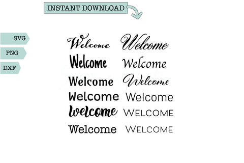 Word Art-Welcome Sign SVG Sharia Morton Designs 