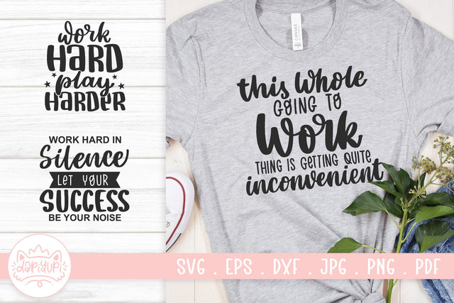Work Hard Quotes SVG Cut File SVG dapiyupi store 