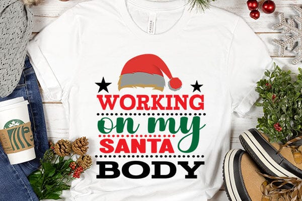 working on my santa body SVG Angelina750 