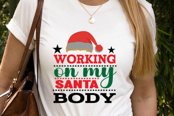 working on my santa body - So Fontsy