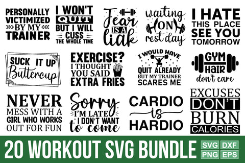 Workout svg Bundle SVG Designangry 