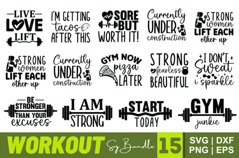 Workout SVG Bundle SVG Designangry 