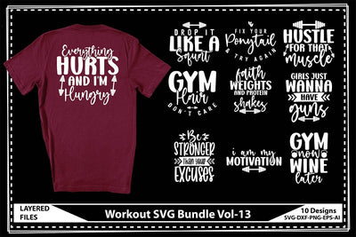 Workout SVG Bundle Vol-13 SVG shah alam 