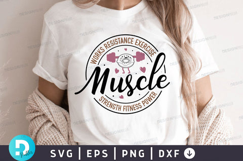Works resistance exercise Svg Design SVG Regulrcrative 