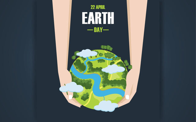 world environment day poster. two hands holding and green plant and globe. abstract vector illustration design. SVG naemmiah021 