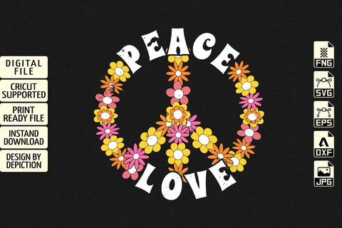 World Peace Love Flower T-Shirt, International Day of Peace Shirt, World Peace Shirt Print Template Sketch DESIGN Depiction Studio 