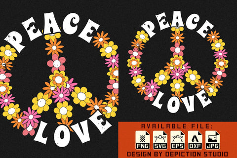 World Peace Love Flower T-Shirt, International Day of Peace Shirt, World Peace Shirt Print Template Sketch DESIGN Depiction Studio 