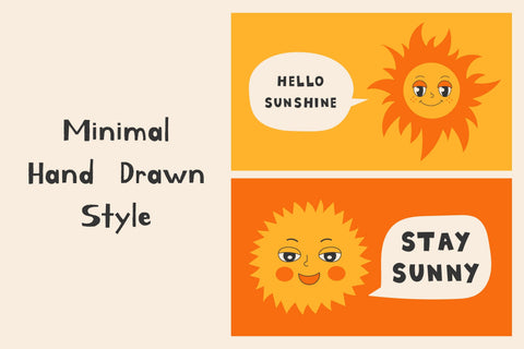 World Sun Day Banners Set Digital Pattern Rin Green 