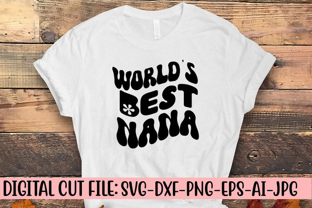 World's Best Nana Retro SVG SVG Syaman 