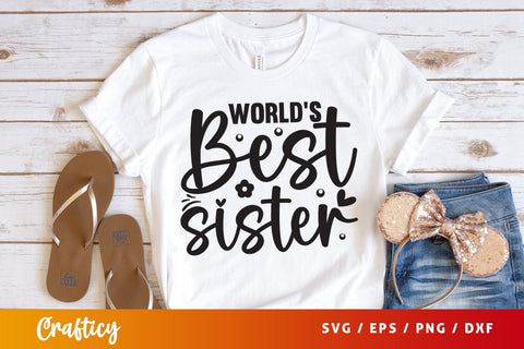 Worlds best sister svg Design SVG Designangry 