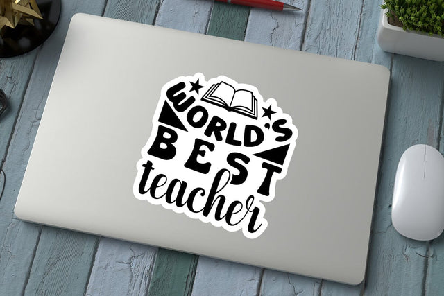 worlds best teacher SVG Angelina750 