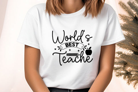 Worlds Best Teacher svg Design SVG Designangry 