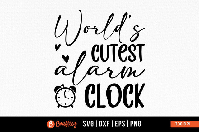 Worlds cutest alarm clock SVG Design SVG Designangry 