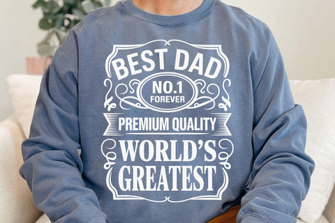 World's Greatest Best Dad Svg Png Files, Premium Quality Svg, Father's Day Svg, Dad Shirt Design Svg, No. 1 Forever Svg, Dad Sayings Svg SVG DesignDestine 