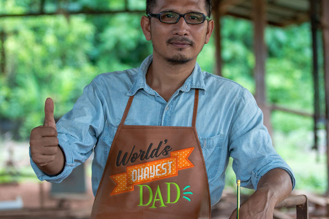 World's Okayest Dad Applique Embroidery Embroidery/Applique DESIGNS Designed by Geeks 