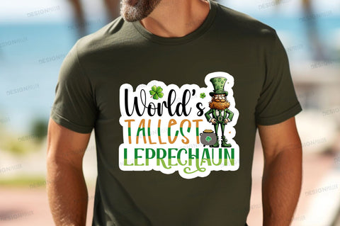 Worlds tallest leprechaun Sticker Design Sublimation Regulrcrative 