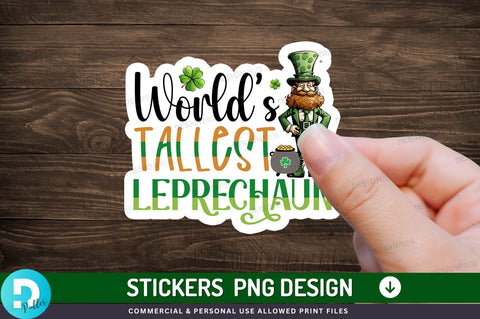 Worlds tallest leprechaun Sticker Design Sublimation Regulrcrative 