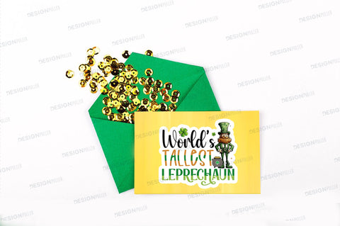 Worlds tallest leprechaun Sticker Design Sublimation Regulrcrative 