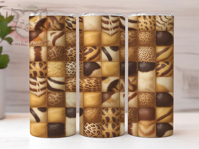 Woven Leather Leopard Tumbler, Leather Texture Pattern, Leopard Print Design, 20Oz Sublimation Wrap, Seamless Animal Art, Faux Leather Texture, Tumbler Sublimation Sublimation Lara' s Designs 