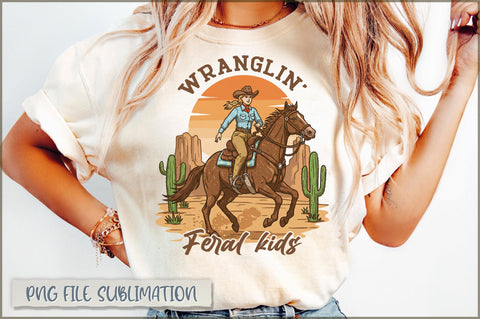 Wranglin' feral kids Sublimation Sublimation Shetara Begum 