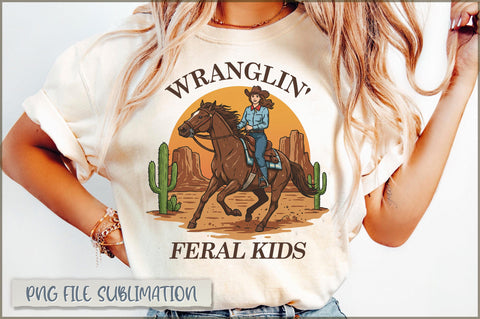 Wranglin' feral kids sublimation Sublimation Shetara Begum 