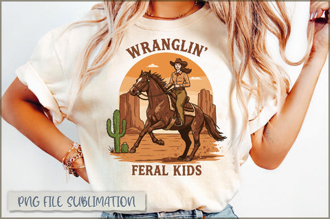 Wranglin' feral kids sublimation Sublimation Shetara Begum 