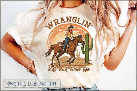 Wranglin' kids and kidin life sublimation Sublimation Shetara Begum 