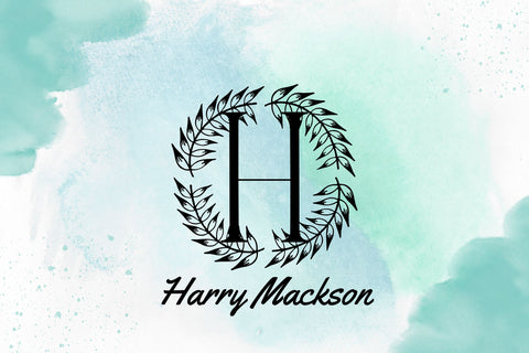 Wreathaura Monogram Font Dm Letter Studio 