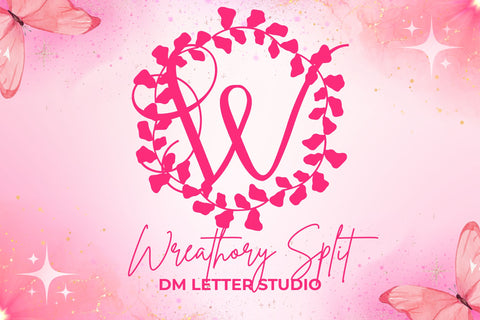 Wreathory Monogram Font Dm Letter Studio 