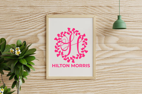 Wreathory Monogram Font Dm Letter Studio 