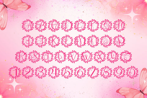 Wreathory Monogram Font Dm Letter Studio 