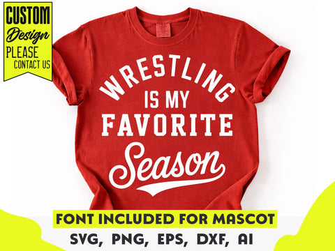 Wrestling is my Favorite Season SVG, Wrestling Mom PNG SVG DesignDestine 