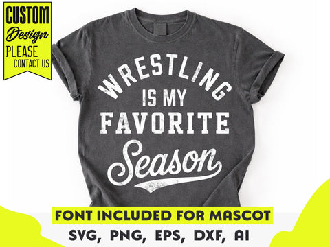 Wrestling is my Favorite Season SVG, Wrestling Mom PNG SVG DesignDestine 