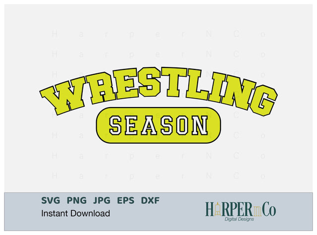 Wrestling Season Laser SVG EPS CUT File SVG HarperNCo 