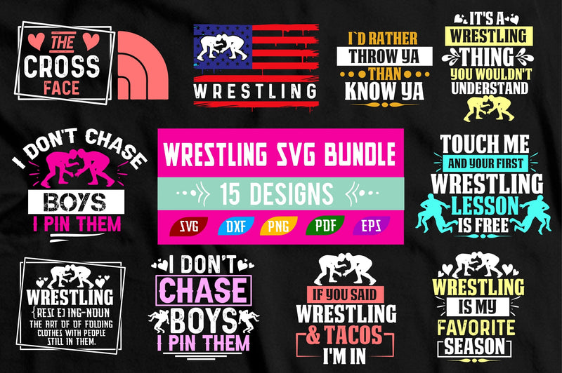 wrestling Svg Bundle SVG Nbd161 