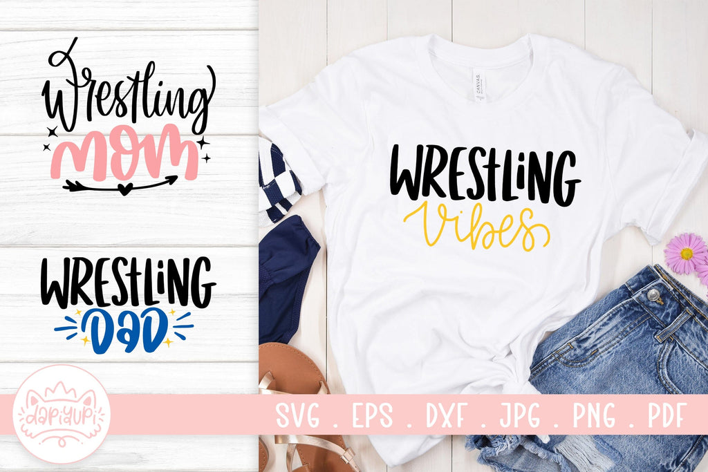 Wrestling Svg Cut File - So Fontsy