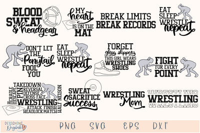Wrestling SVG TShirt Design Bundle, Wrestling Mom SVG for Wrestling Shirt, Wrestling Coach Gift, Female Wrestling PNG Sublimation SVG Designing Digitals 