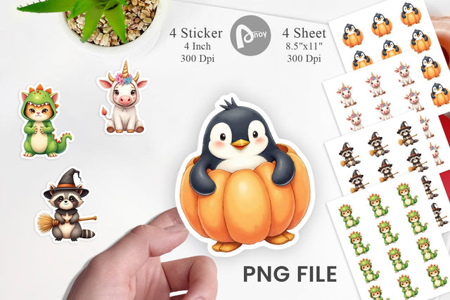 Wrong Costume Baby Animals Sticker Sublimation artnoy 