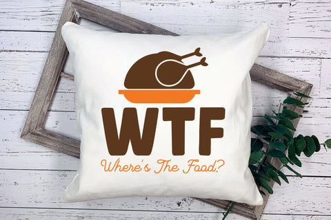 WTF Where's the Food | Turkey SVG Design SVG CraftLabSVG 