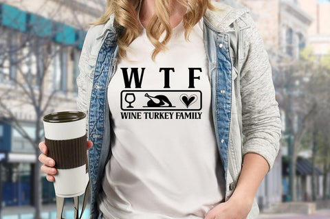 Wtf wine turkey family SVG Design SVG Designangry 