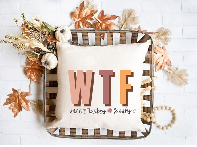 WTF Wine Turkey Family SVG for Cricut and Silhouette SVG So_Fontsy_VIP 