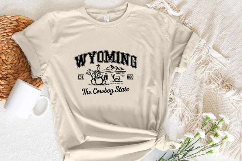 Wyoming Est. 1890 The Cowboy State SVG Angelina750 