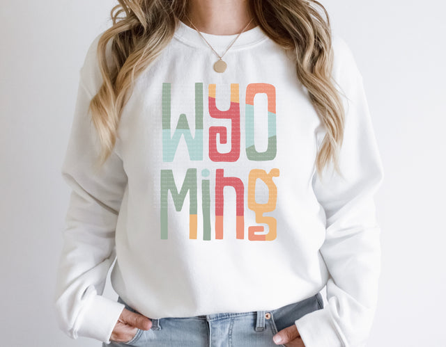 Wyoming Retro Typography PNG | Vintage State Name Design | Sublimation Digital Download Sublimation Print Perfect Design Shop 